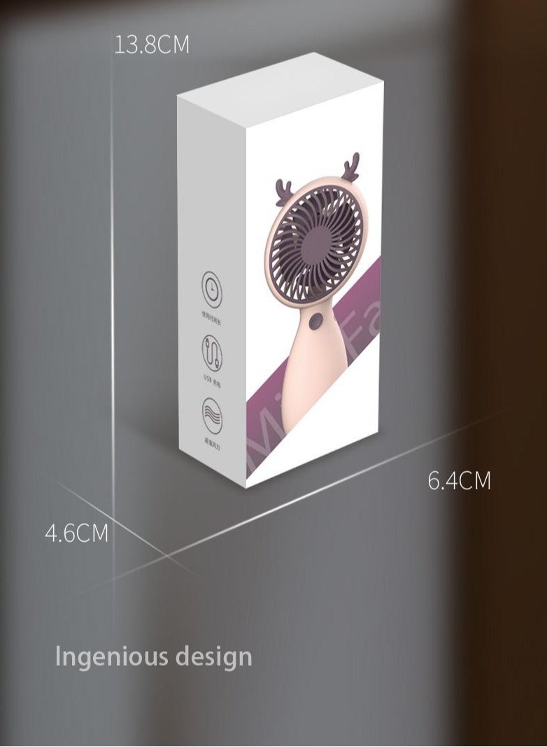 مروحة محمولة صغيرة قابلة لإعادة الشحن عبر USB - Image 3