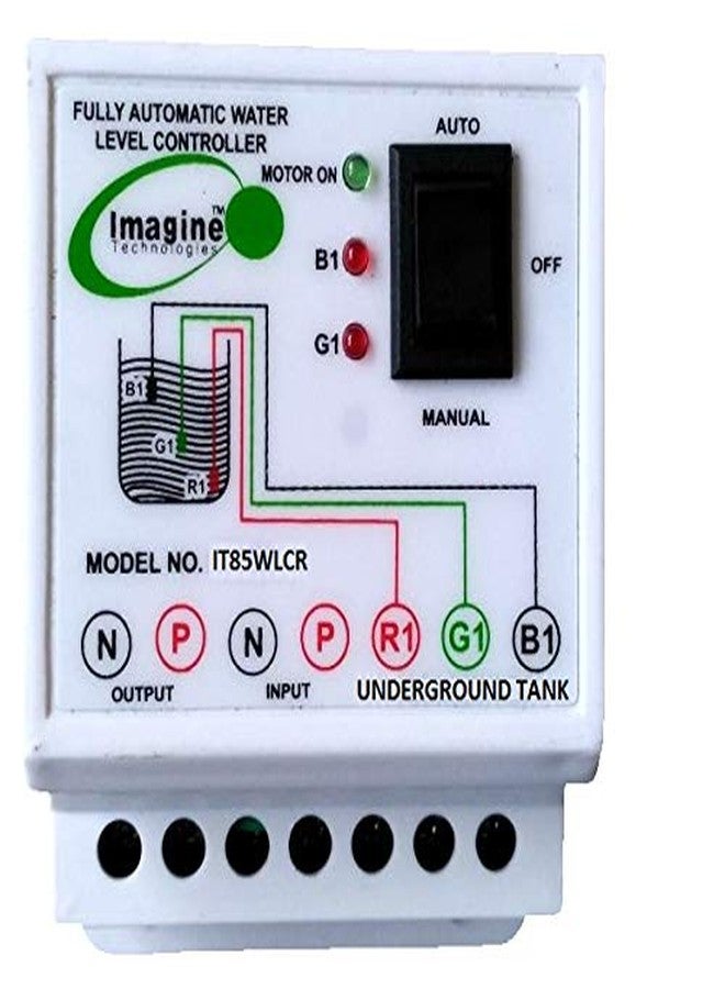 imagine technologies مؤشر التحكم العكسي في مستوى الماء من شركة Imagine Technologies مع 3 مستشعرات لخزان الطابق السفلي أو الخزان تحت الأرض (أبيض، IT85WLCR) - Image 1