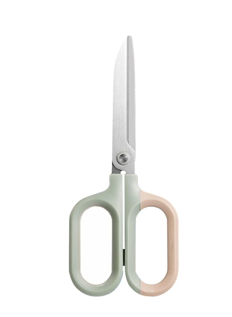 Excefore مقص متعدد الاستخدام، مقابض مريحة حادة للمكتب والمنزل والمدرسة والحرف والخياطة وإمدادات الأقمشة (7 بوصة، أخضر-1) - Image 1