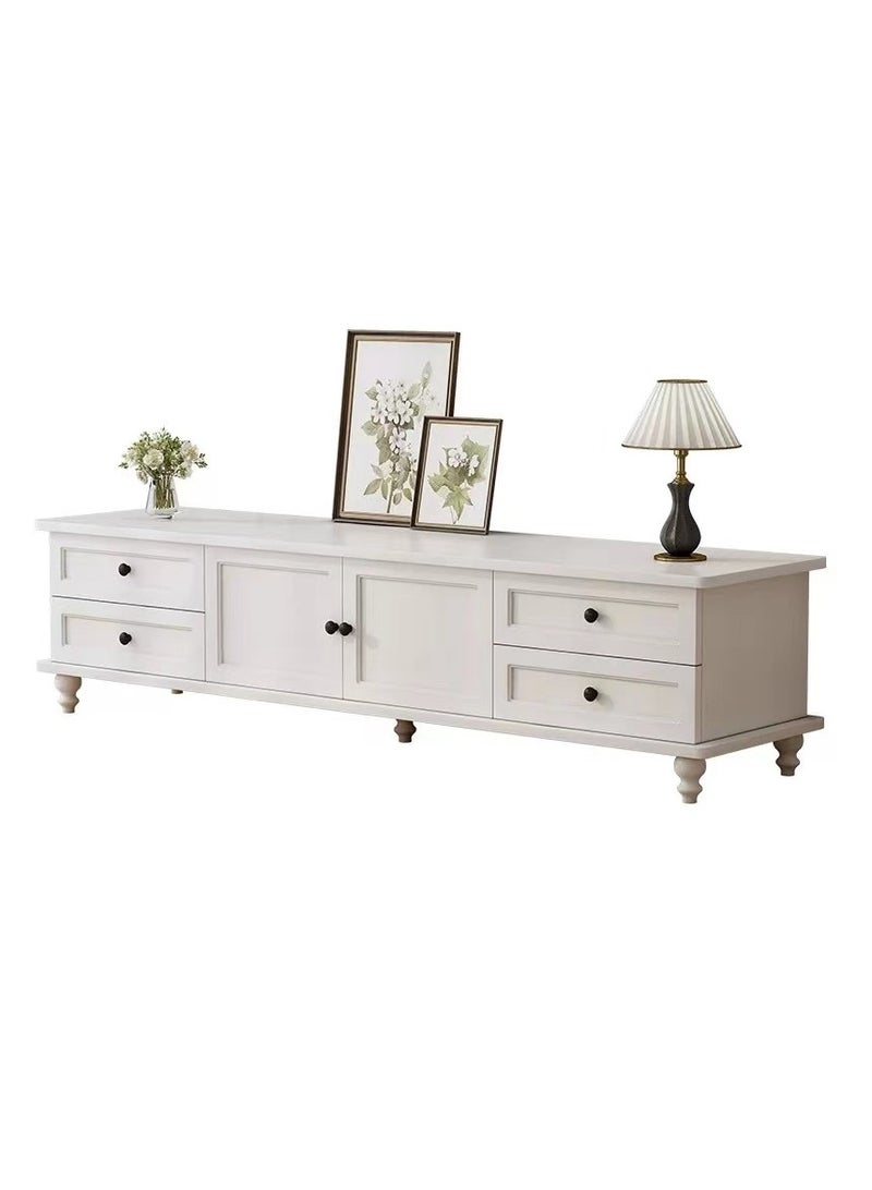 Generic TV Cabinet Modern TV Table TV Stand with 4 Draws and 2 Doors Storage Cabinet TV Entertainment Center  for Living Room Bedroom(140*34*42cm) - Image 1