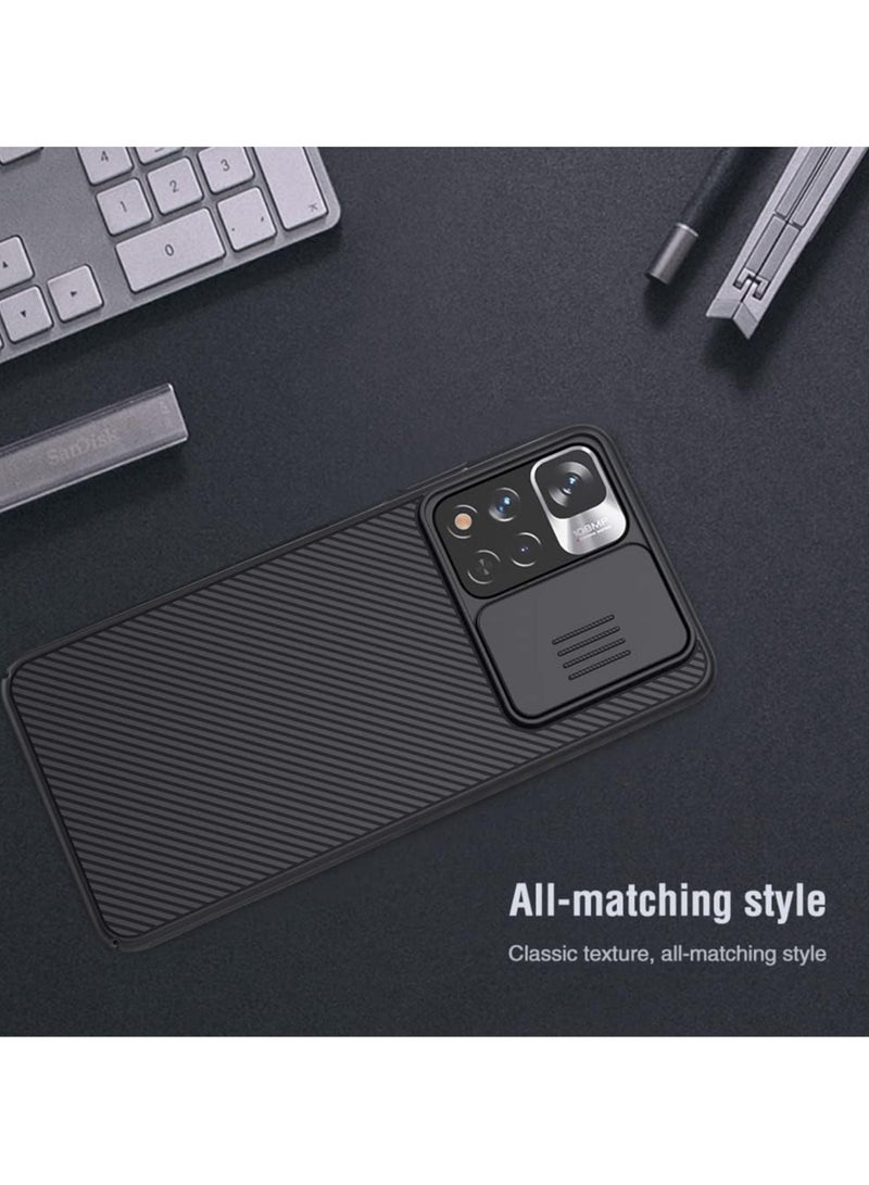 Nillkin CamShield Series Cover Case Designed For Xiaomi Note 11T/11T Pro - Black - Image 2