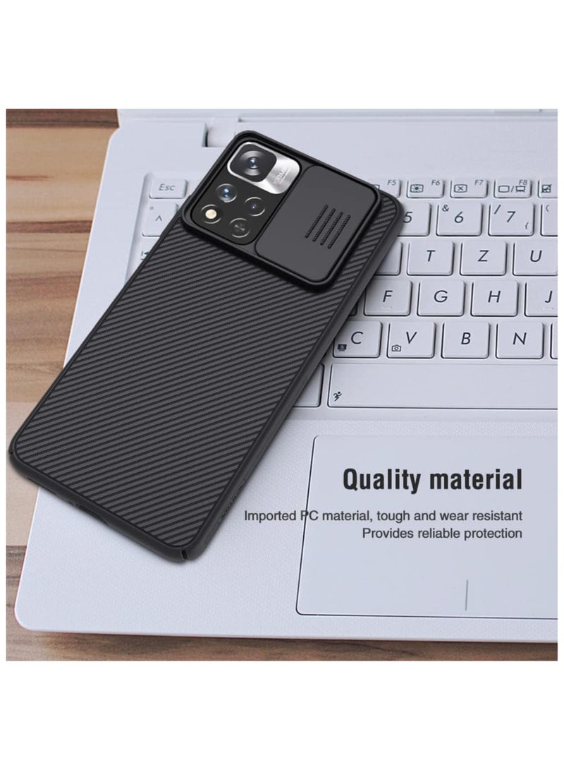Nillkin CamShield Series Cover Case Designed For Xiaomi Note 11T/11T Pro - Black - Image 3