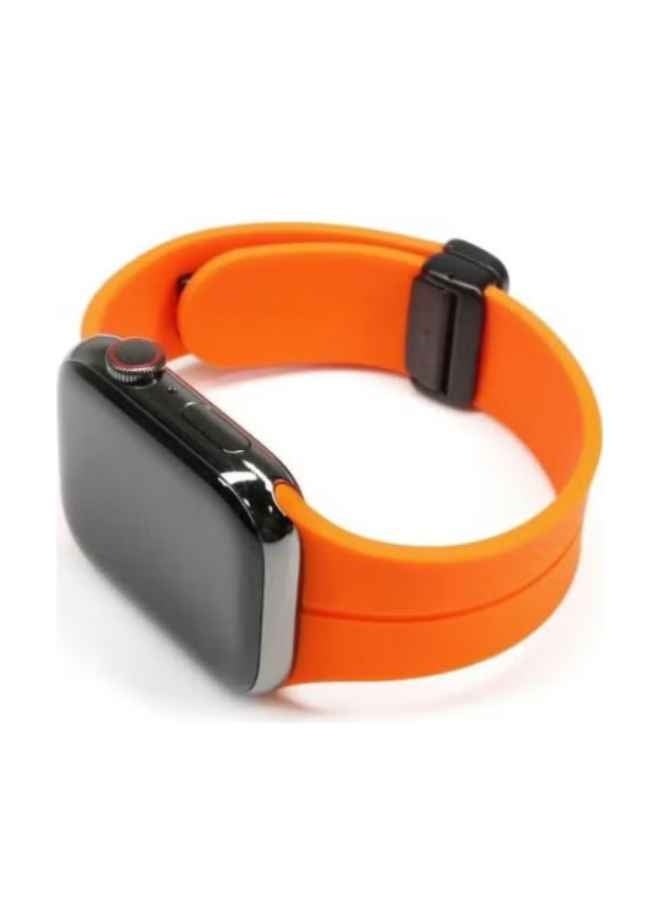 Silicone Watch Strap - Orange - Water Resistant - Size 42/44/45/49 mm - Image 1