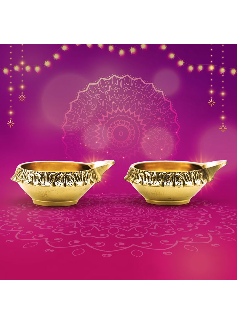 Dalvkot Dalvkot Brass Kuber Diyas Oil Lamps Set for Puja Room Decoration and Diwali Festival 2  - Image 1