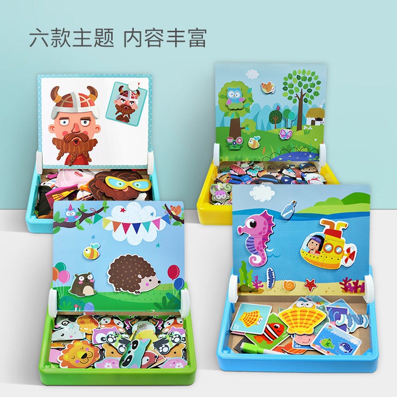 Magnetic Puzzle Children'S Brain Toy Multifunctional 3-6 Years Old Baby 2 Girls Boys Kindergarten Early Education - Image 4