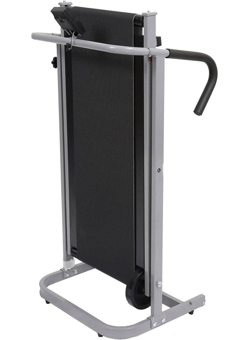 مارشال فيتنس جهاز جري يدوي من مارشال فيتنيس - جهاز جري لياقة بدنية قابل للطي - جهاز جري يدوي مع إمكانية التمرين على المنحدر - جهاز جري غير آلي للتمرين المنزلي - سعة وزن تصل إلى 225 رطلاً - MF-402 - Image 3