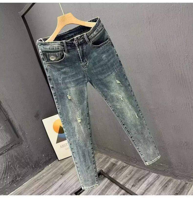 Unisex Classic Denim Jeans Loose Fit Daily Outdoor Wear - Image 2