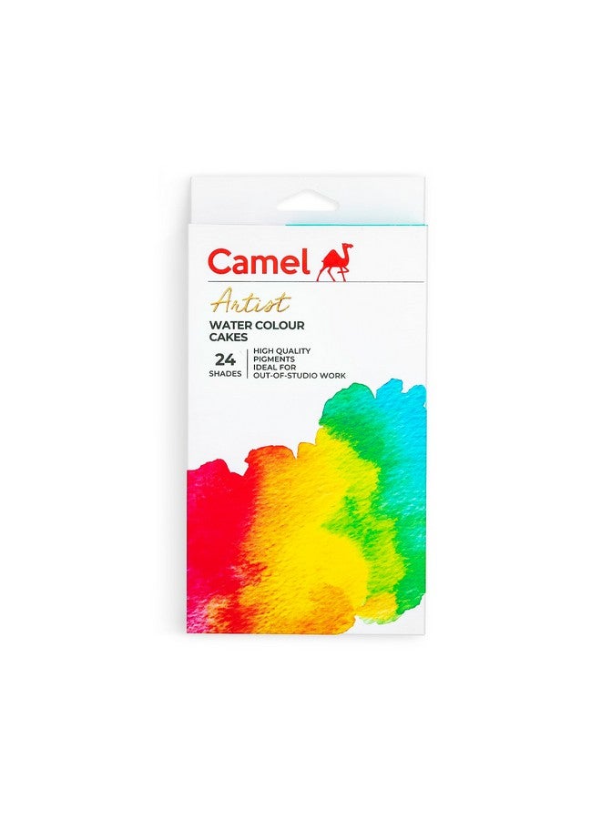 Camel Artist Water Colour Cake Set - 24 Shades, Assorted - Image 1