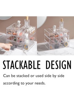 CityRiya-Long Sunglasses Organizer, Sunglass Storage Box, 2 Packs Acrylic Eyeglass Case Storage Organizer, Clear Eyeglass Holder Sunglass Case, Eyewear Display Case Make-up Storage Drawer Tray Jewelry Tray  - Image 5