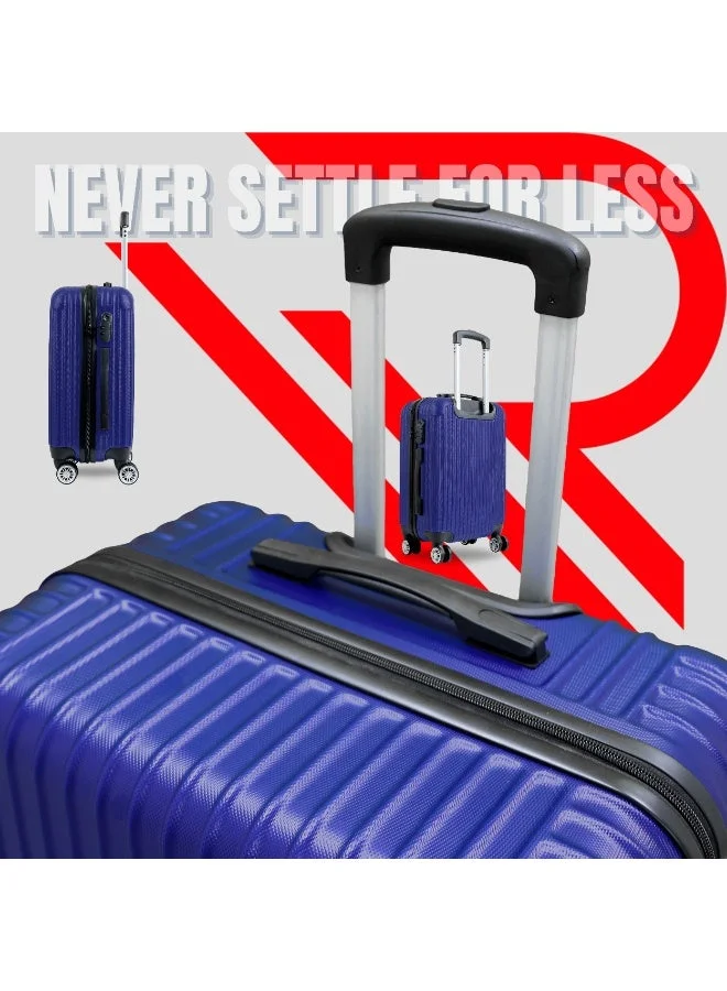 Reflection Reflection ABS Cabin Luggage Airline Approved, Lightweight 20 Inch Luggage- 360° Silent Wheels, ABS Hard Suitcase Trolley, Spinner Wheels, Travel Luggage  (20-Inch , D.Blue)