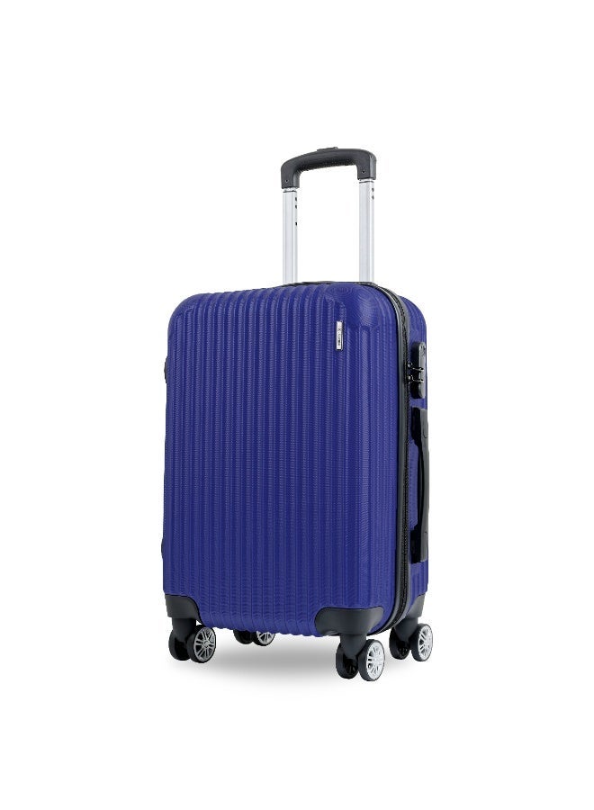 Reflection ABS Cabin Luggage Airline Approved, Lightweight 20 Inch Luggage- 360° Silent Wheels, ABS Hard Suitcase Trolley, Spinner Wheels, Travel Luggage  (20-Inch , D.Blue) - Image 1