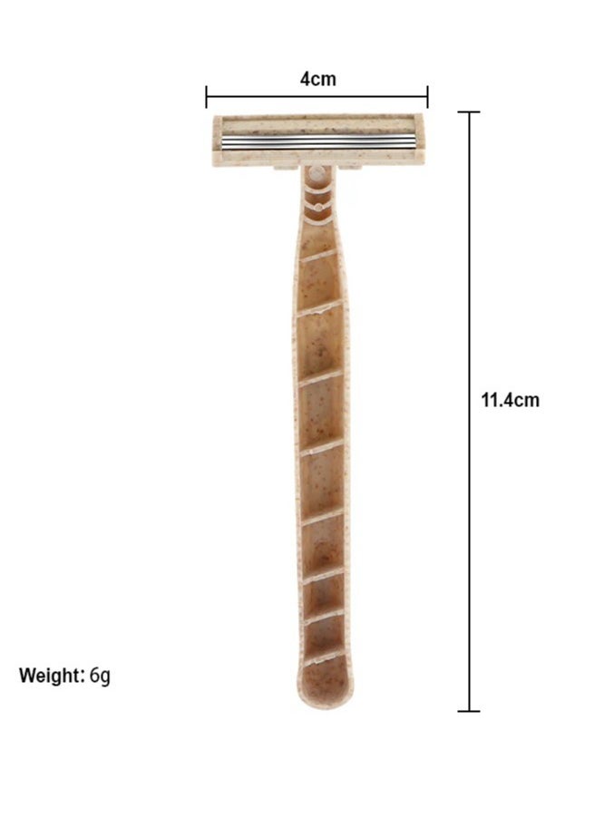 NIKITA.VIVI 8Pcs Shaving Razor for Women and Men Wheat Straw Shaper Facial Hair Razors Shavers Trimmers Facial and Skin Hair Dermaplaning Tool 3 Blades Instant and Painless Hair Removal Facial  - Image 5
