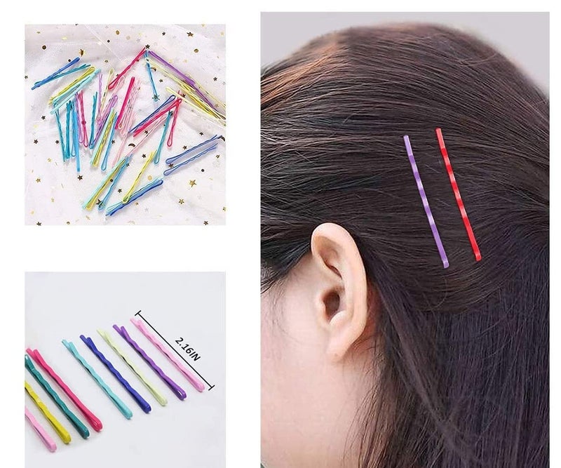 HOMEMATES 50 Pcs Hair Pin Bobby Pins Metal Hair Pin Multicolor Stylish fancy Jewellery Hair Accessories for Women Girls - Image 3
