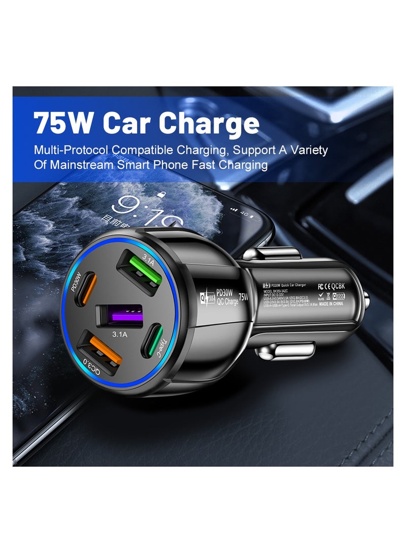 Car Phone Chargers Adapter Charger For Cars Car Charger Type C - Image 3
