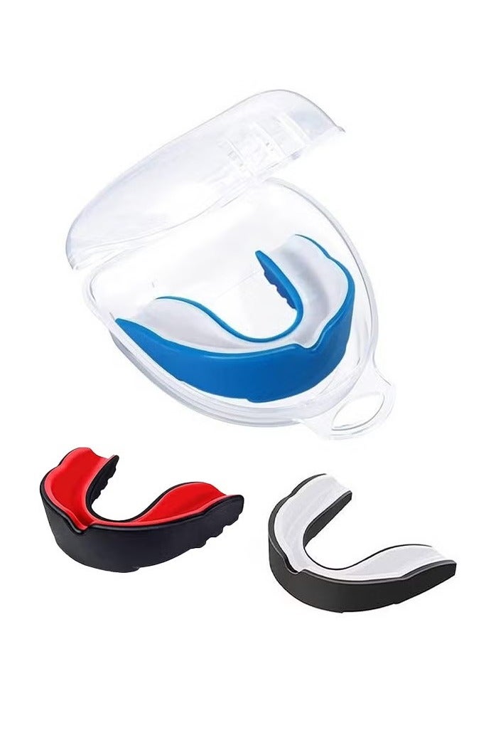 HAOHAN 3 PCS Eva Mouthguards with Box, Sports Mouthguards, Ultra-Thin Mouthguards for Boxing, Basketball, Hockey, Football - Image 1