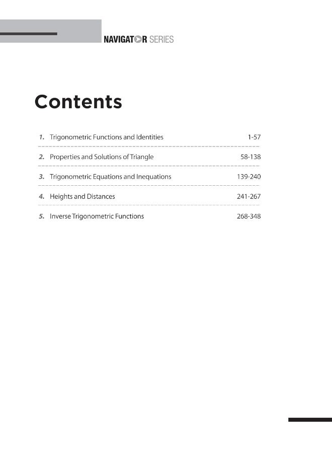 Arihant Navigator Series 1200+ Problems for JEE Main & Advanced Trigonometry | 3 Level Exercise with PYQs and FREE Online Support | For Exam Exam 2025-26 - Image 3