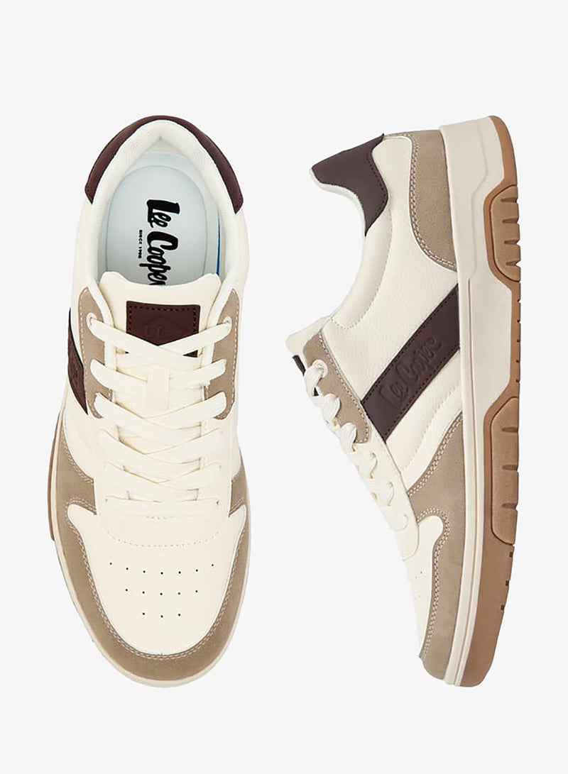 لي كوبر سنيكرز رجالي بأربطة وتصميم كولور بلوك - Image 1