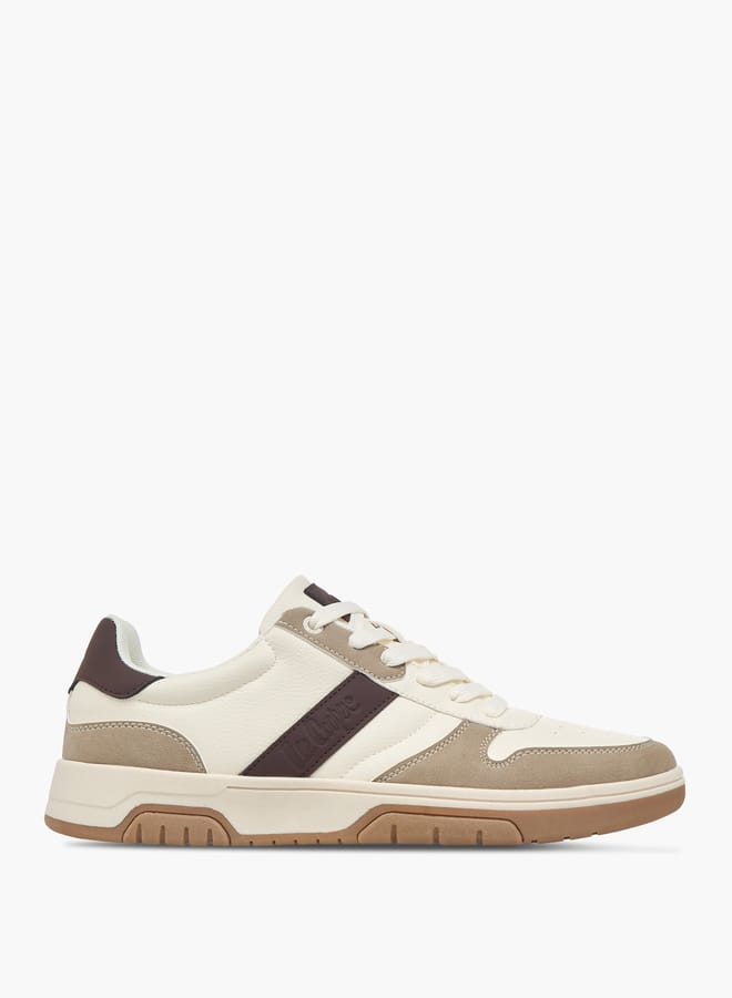 Lee Cooper Men's Colourblock Sneakers With Lace-Up Closure  - Image 3