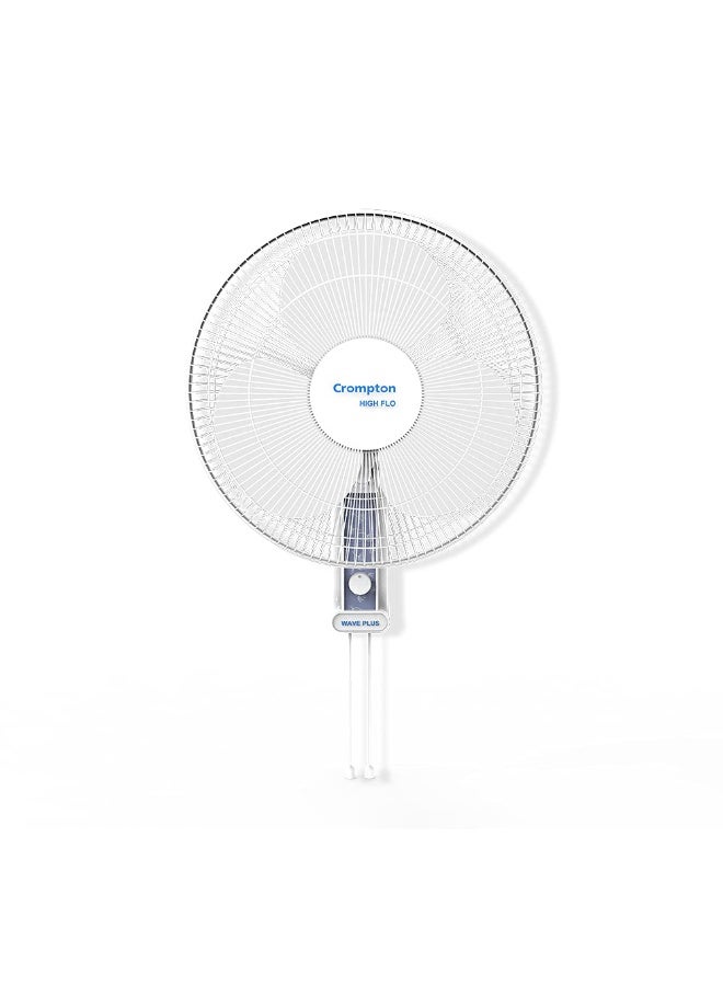 Crompton Wave Plus 400 mm wall Fan | Adjustable Height | Smooth Oscillation | Superior Air Delivery | 2 Year Warranty | White - Image 1