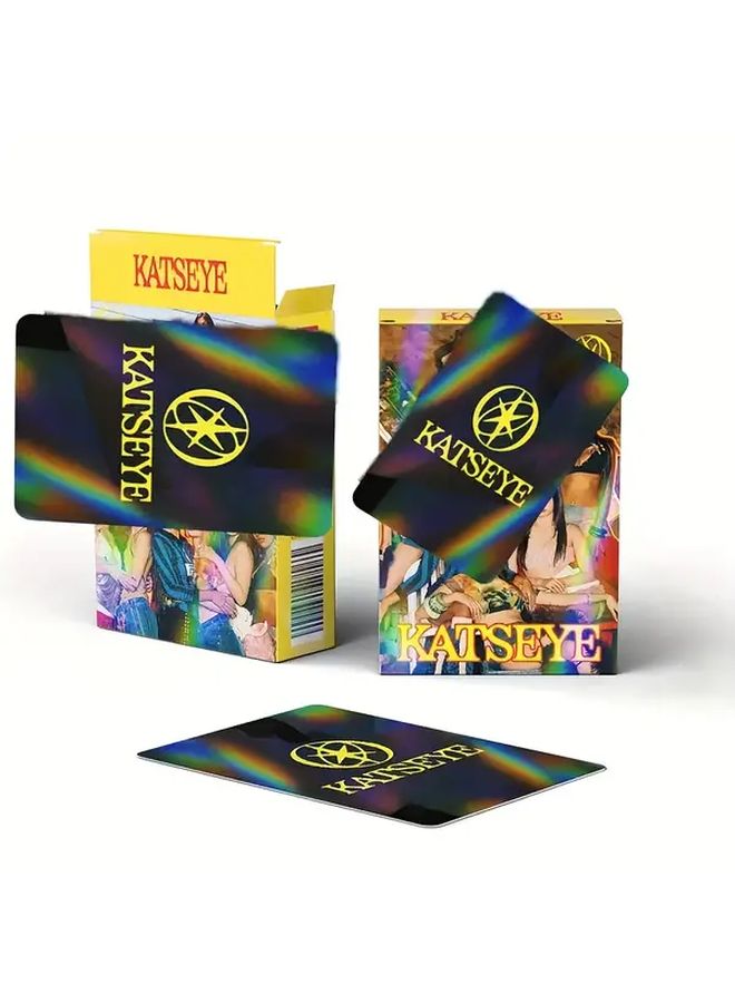 30 قطعة من كروت كاتس آي لومو مقطوعة بالليزر ثلاثية الأبعاد هولوغرام هدية جامعي الصور الخشبية - Image 3