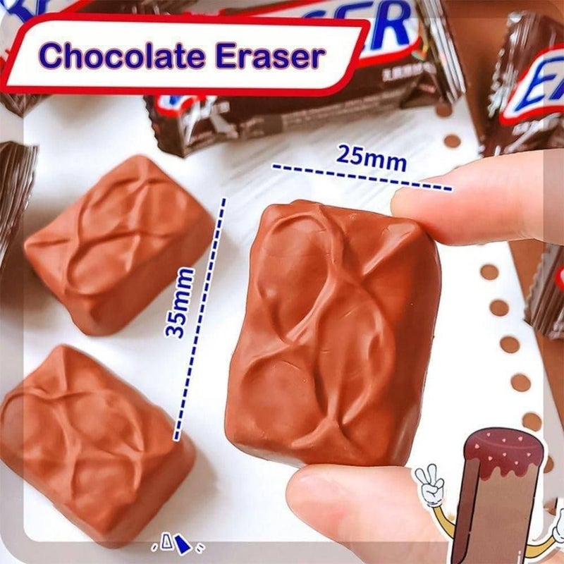 10 Pcs Chocolate Shape Eraser Multicolor Gift For School, Party, Office, Home, Teachers, Students For School Generic 2026 - Image 2