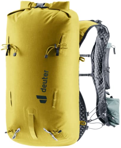 Deuter Vertrail 16L Alpine Backpack I Waterproof, Lightweight Hiking & Mountaineering Pack - Turmeric-Teal - Image 1