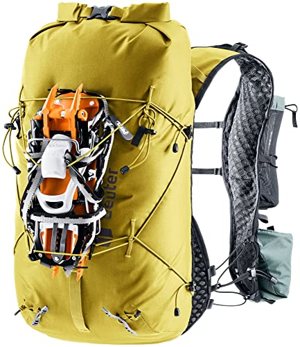 Deuter Vertrail 16L Alpine Backpack I Waterproof, Lightweight Hiking & Mountaineering Pack - Turmeric-Teal - Image 4