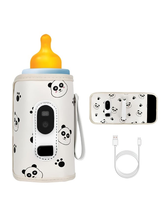 Milk Heater, Smart Digital Bottle Warmer with Precise Temperature Control and Auto Shut-Off, Portable Milk Heating Device for Car and Travel, Ideal for Breast Milk and Formula Feeding - Image 1