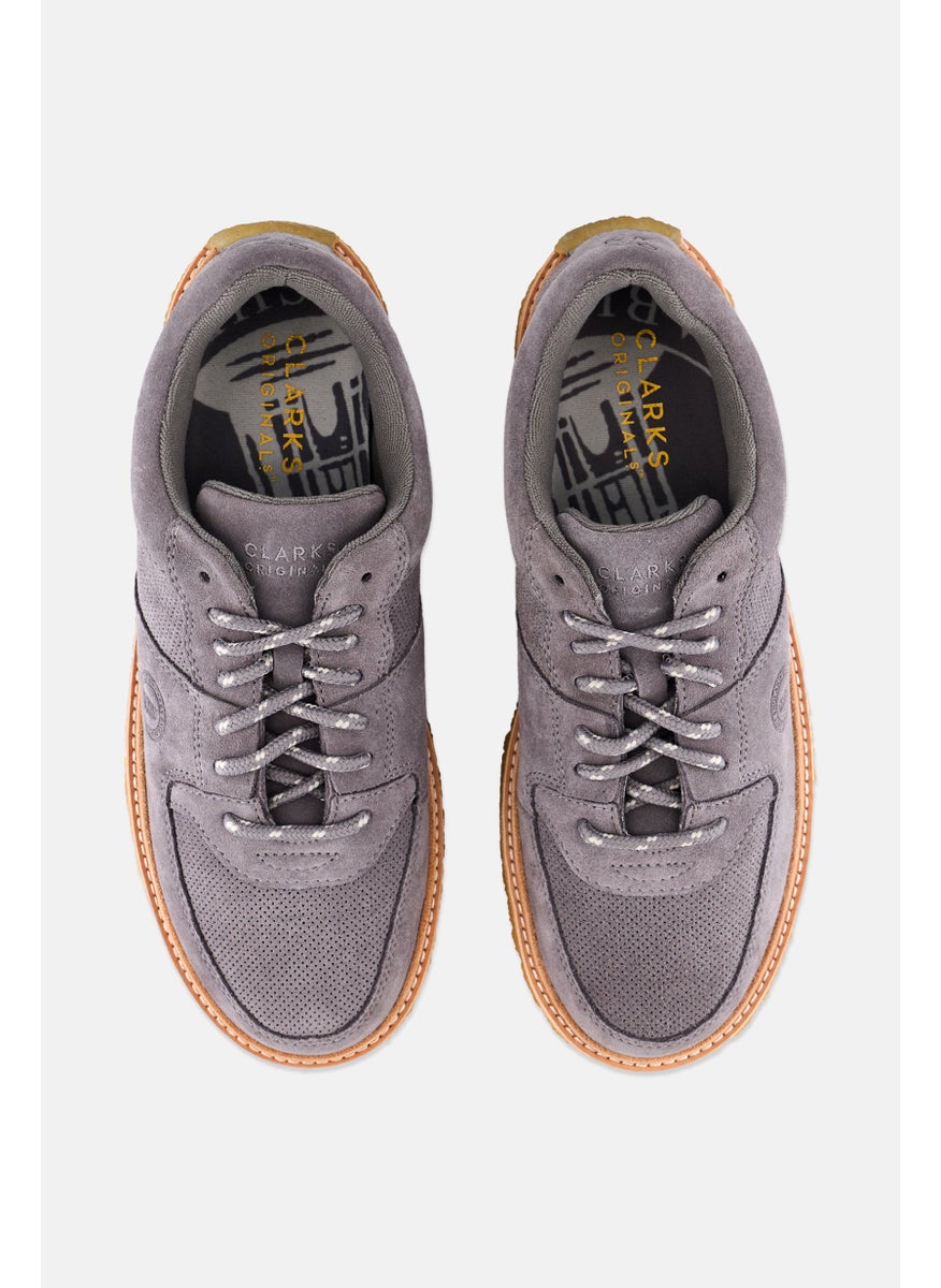clarks Men Standard Sandford Lace Up Casual Shoes, Grey  - Image 3