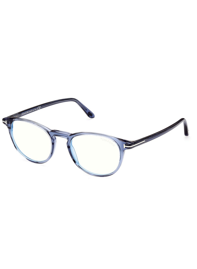 TOM FORD Men's Round Eyeglass Frame - FT5803-B09049 - Lens Size: 49 Mm - Image 1