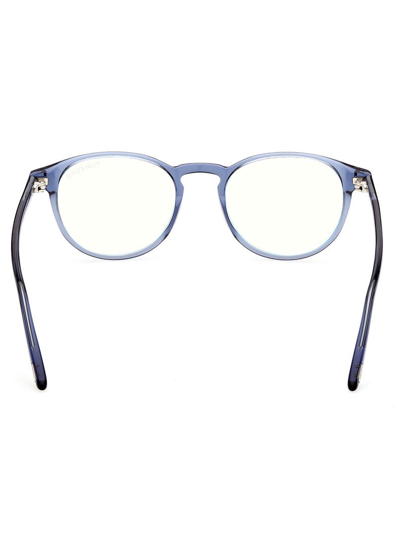 TOM FORD Men's Round Eyeglass Frame - FT5803-B09049 - Lens Size: 49 Mm - Image 4