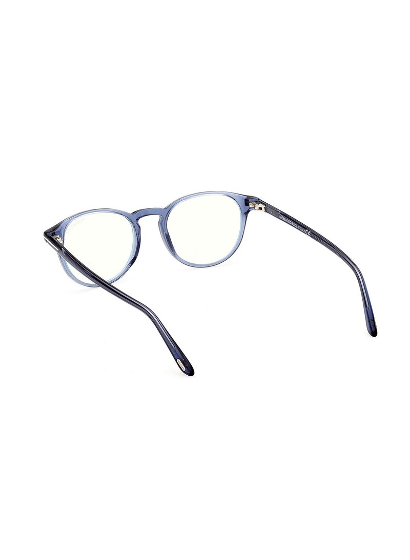 TOM FORD Men's Round Eyeglass Frame - FT5803-B09049 - Lens Size: 49 Mm - Image 3