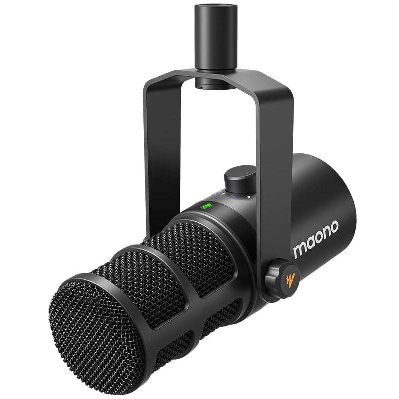 MAONO Dynamic Microphone, USB/XLR Podcast PC Microphone with Software, EQ,Tap-to-Mute, Headphone Jack, Gain Knob & Volume Control, Studio Mic for Broadcast, Recording, Streaming & Gaming (PD400X) - Image 1