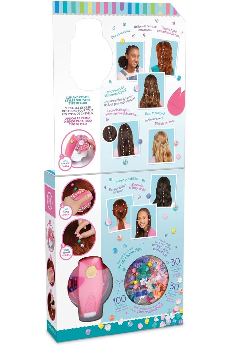 Make It Real مجموعة تصفيف الشعر Snap N' Glam - جواهر وقصاصات قابلة لإعادة الاستخدام - Image 5