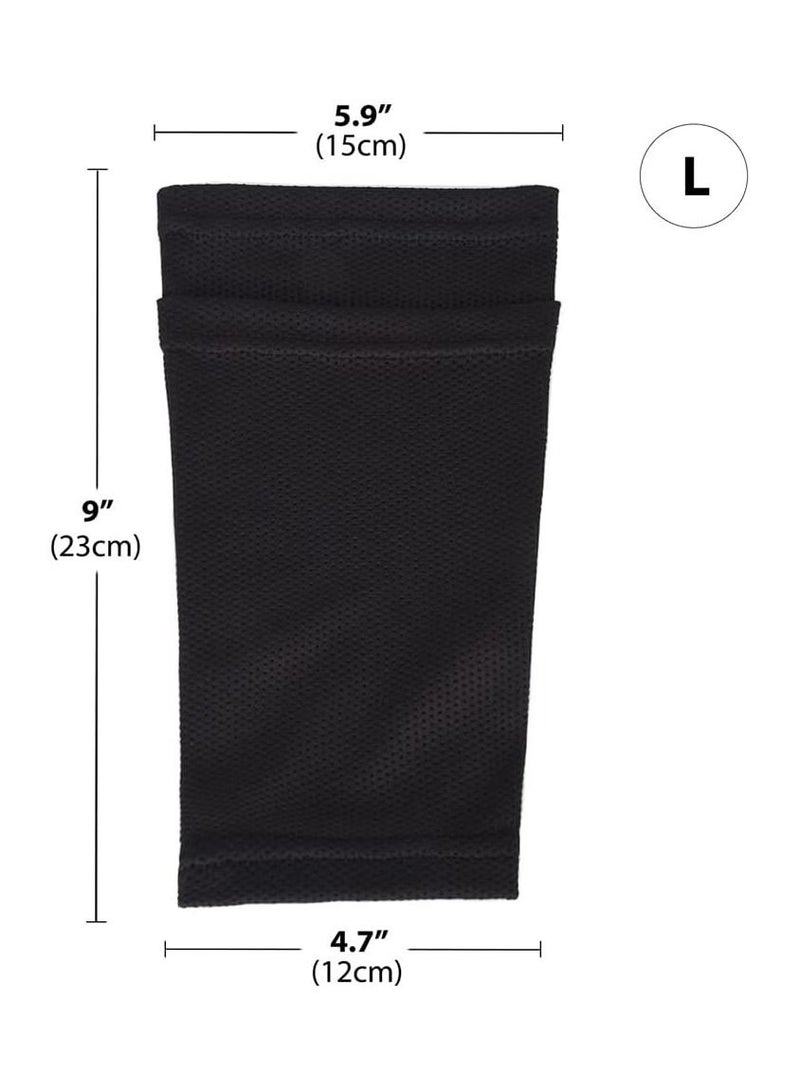 SYOSI 2 Pairs Soccer Shin Guard Socks Breathable Soccer Shin Guard Sleeves with Pocket for Football Shin Pads - Image 5