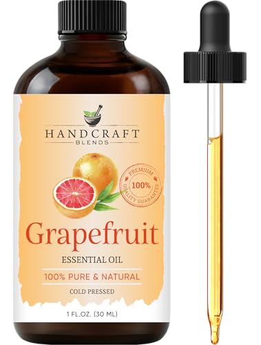 Handcraft Blends Grapefruit Essential Oil 1 Fl Oz 100 Pure and Natural Premium Grade Essential Oil for Diffuser and Aromatherapy Skin Massage Candle and Soap Making Fragrance - Image 1