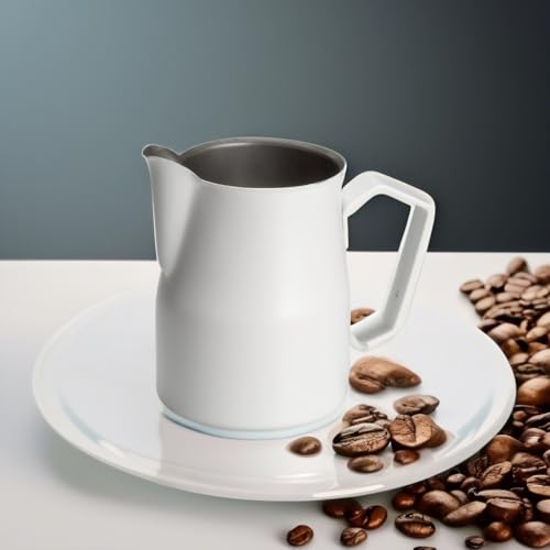 Motta Stainless Steel Professional Milk Pitcher/Jugs, 17 Fluid Ounce, White - Image 5