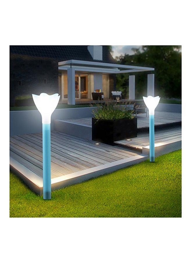 NIBEMINENT 10-Piece LED Solar Flower Shaped Garden Light Set Multicolour - Image 2