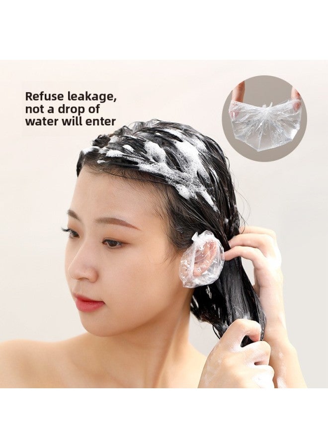 Ear Cover - Disposable Waterproof Earmuffs - Clear/Transparent, Disposable Waterproof, 100pcs Pack - Hair Salon, Beauty Supply - Image 2