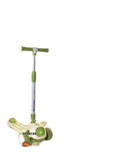 Green and white scooter for children sss