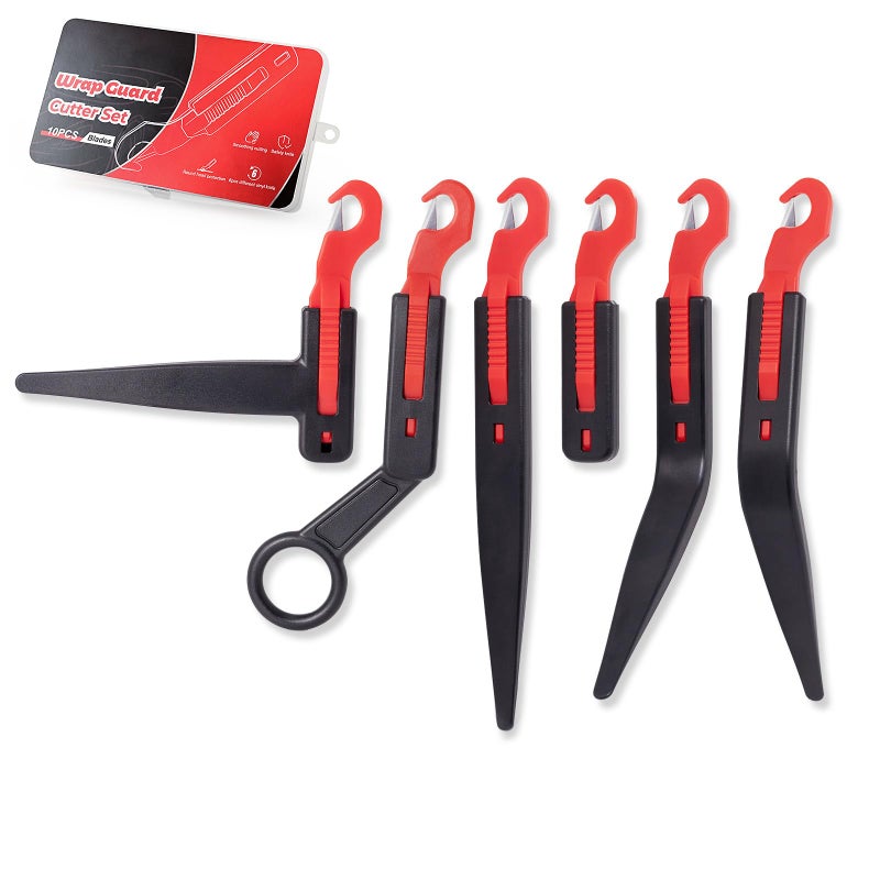 Gomake Vinyl Wrap Guard Cutter Knife Window Tinting Cutter Precision Automotive Safety Cutting Tool for Car Wrapping, Window Tinting,Decals,Signs, Wrap Film and Other Car Vinyl Cutting(W200) - Image 1