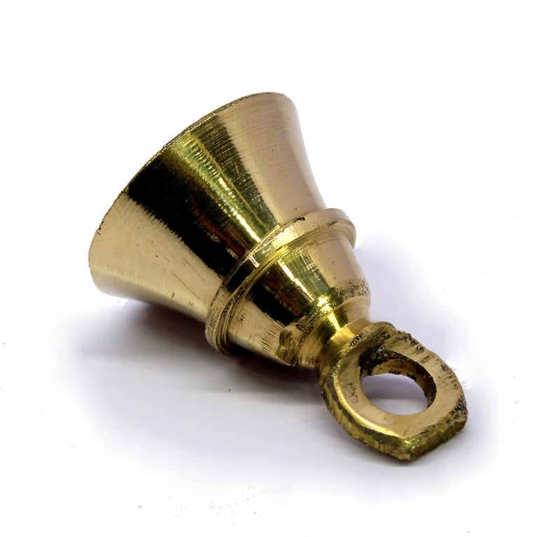 ESPLANADE Brass Pooja Mandir Decorative Bells | Pack of 10 | 2" Inches - Golden - Image 4