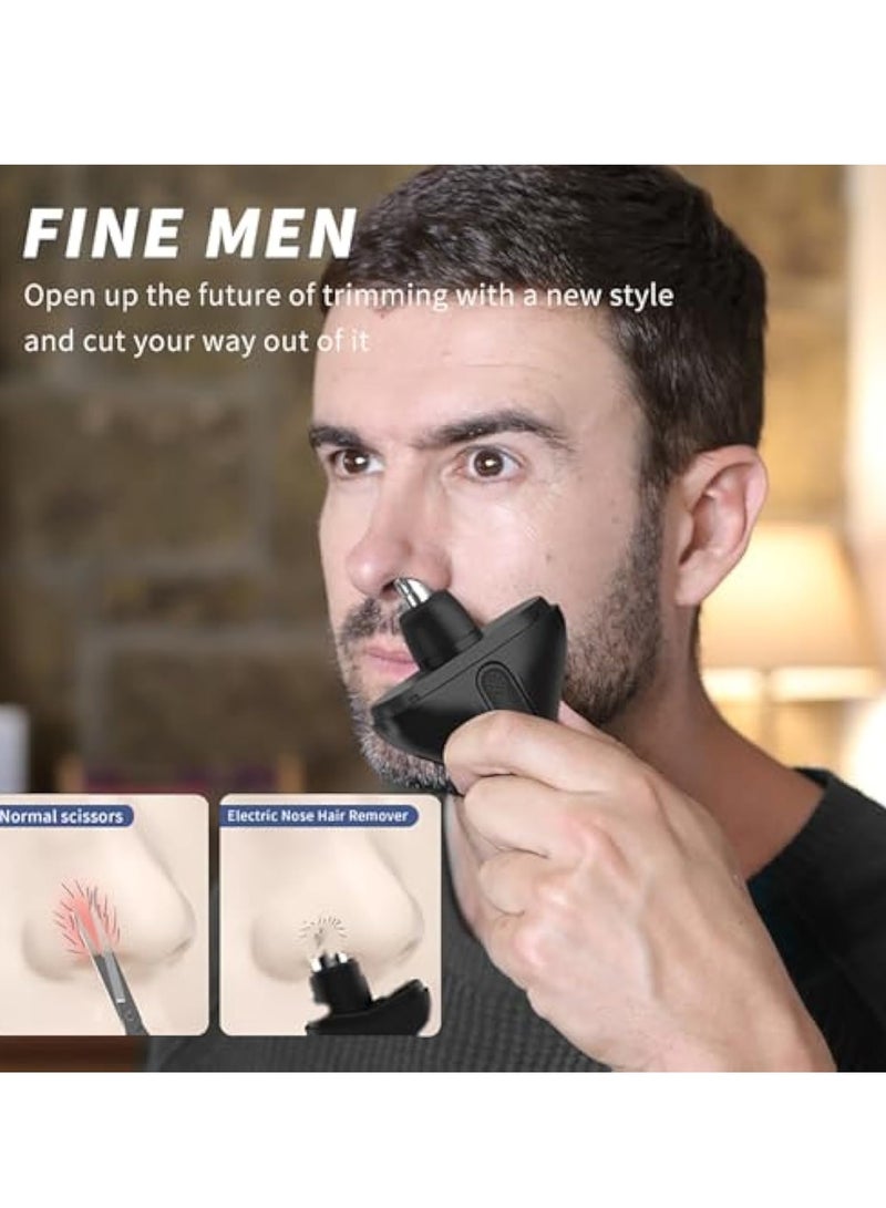 Electric Nose  Ear Hair Trimmer, Professional Facial Hair Trimmers, Electric Personal Hair Clippers, Flushable Hygiene Beauty Trimmers, Wet/Dry, Easy to Clean, for Nose, Ears Eyebrows - Image 4
