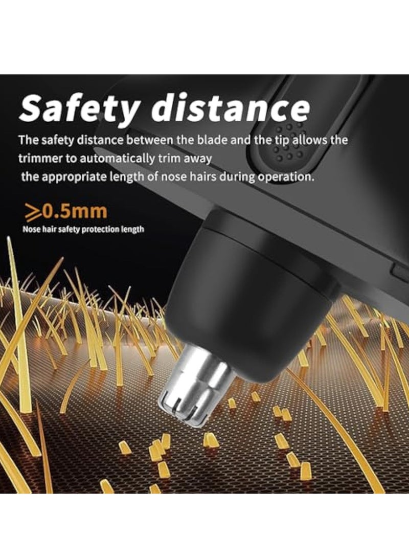 Electric Nose  Ear Hair Trimmer, Professional Facial Hair Trimmers, Electric Personal Hair Clippers, Flushable Hygiene Beauty Trimmers, Wet/Dry, Easy to Clean, for Nose, Ears Eyebrows - Image 2