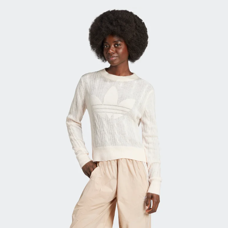 Adidas ADIDAS ORIGINALS FEMME GALORE TREFOIL JUMPER