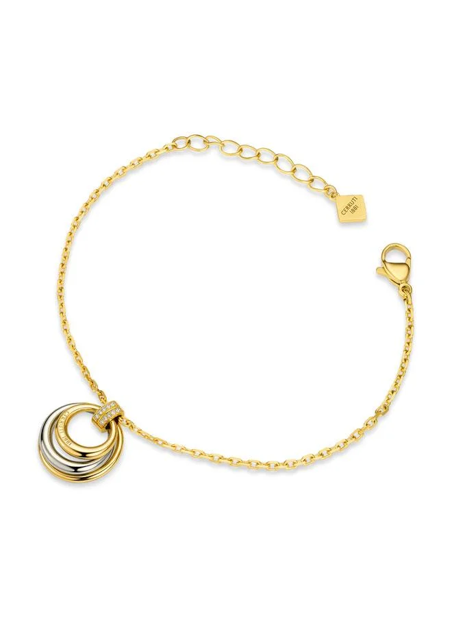 شيروتي 1881 Gisella Gold Plated Stainless Steel Chain Bracelet for Women