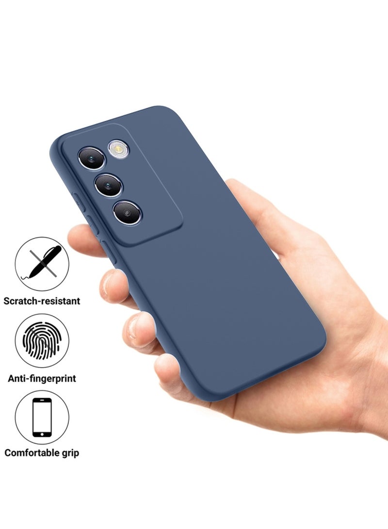 دبليو تيك غطاء غطاء سيليكون سائل فاخر V40 SE من vivo - العاصفة الزرقاء - Image 2