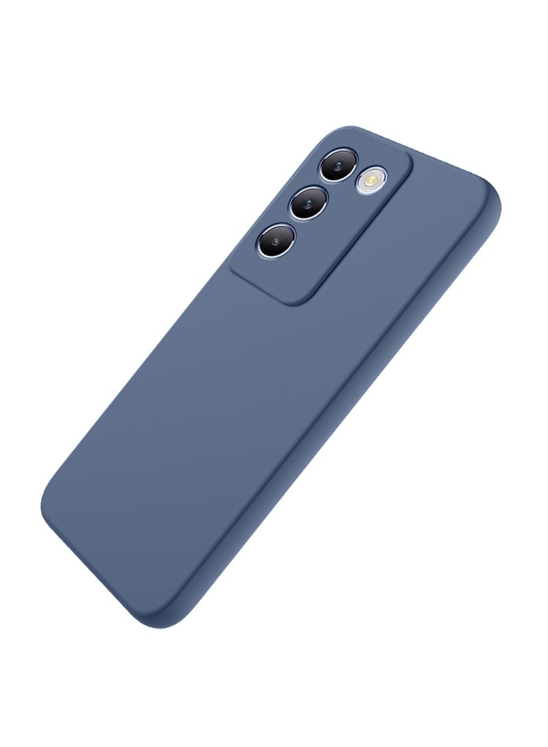 دبليو تيك غطاء غطاء سيليكون سائل فاخر V40 SE من vivo - العاصفة الزرقاء - Image 3