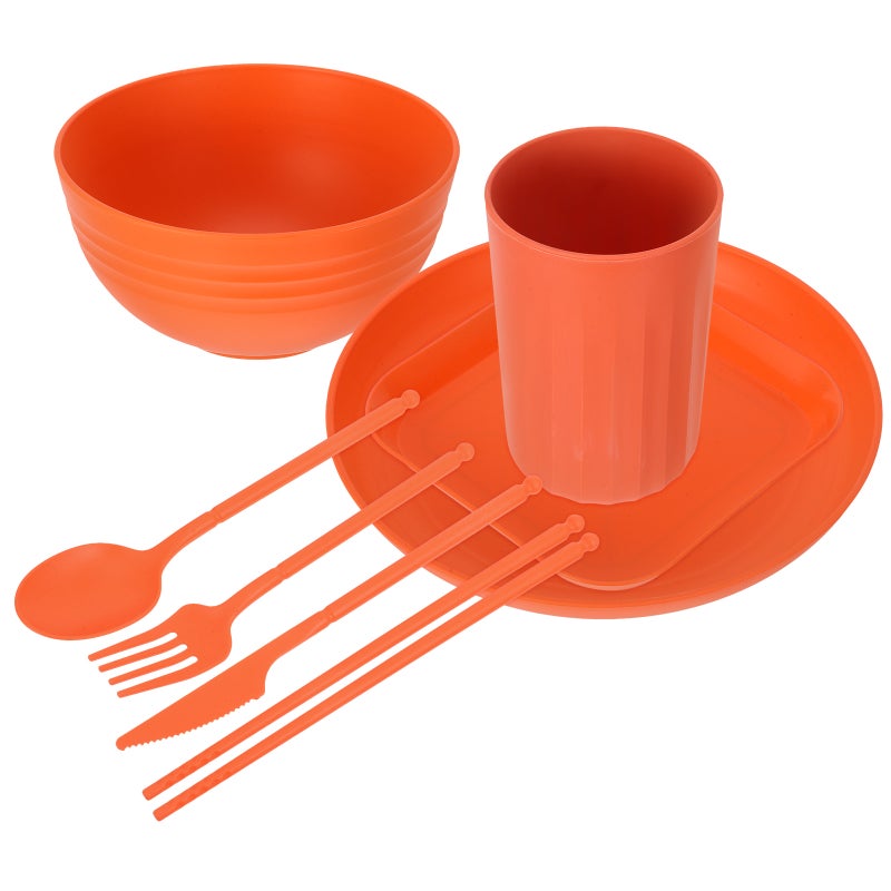 1 Set of Dinnerware Set Party Dinnerware Kit Bowl Dish Cup Spoon Chopstick - Image 1