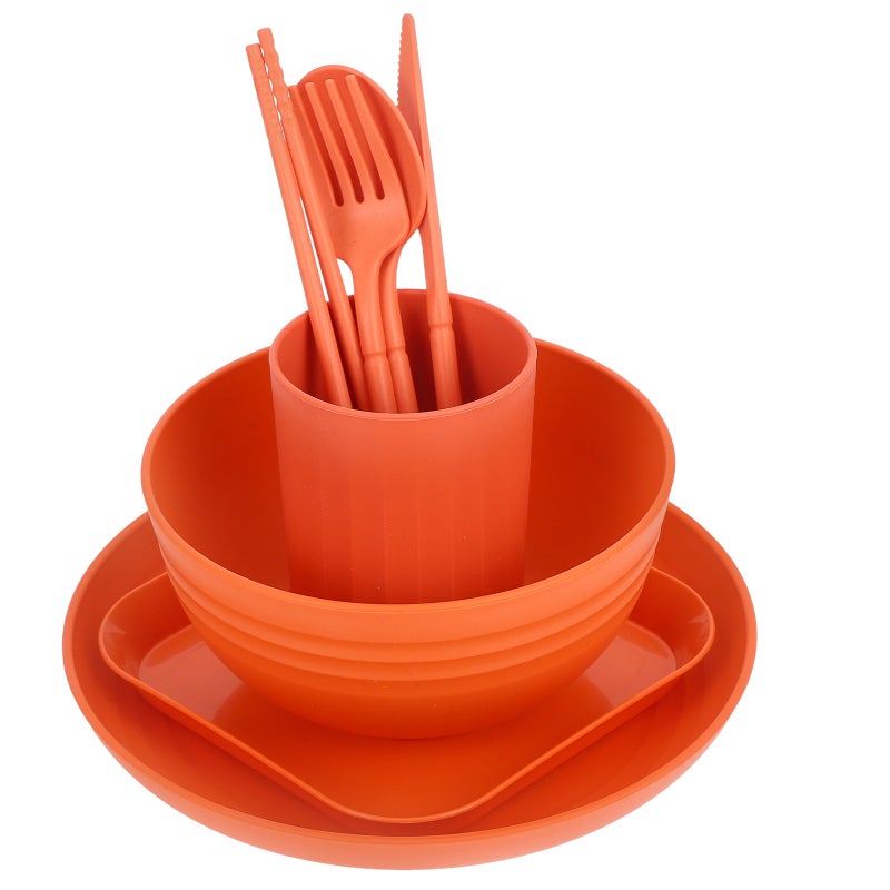 1 Set of Dinnerware Set Party Dinnerware Kit Bowl Dish Cup Spoon Chopstick - Image 5